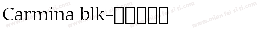Carmina blk字体转换